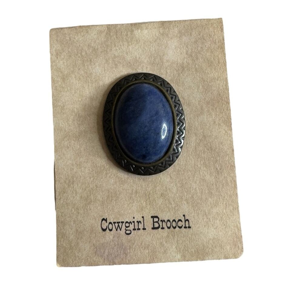 Vintage‎ Cowgirl Magnetic Brooch Western Wear Country